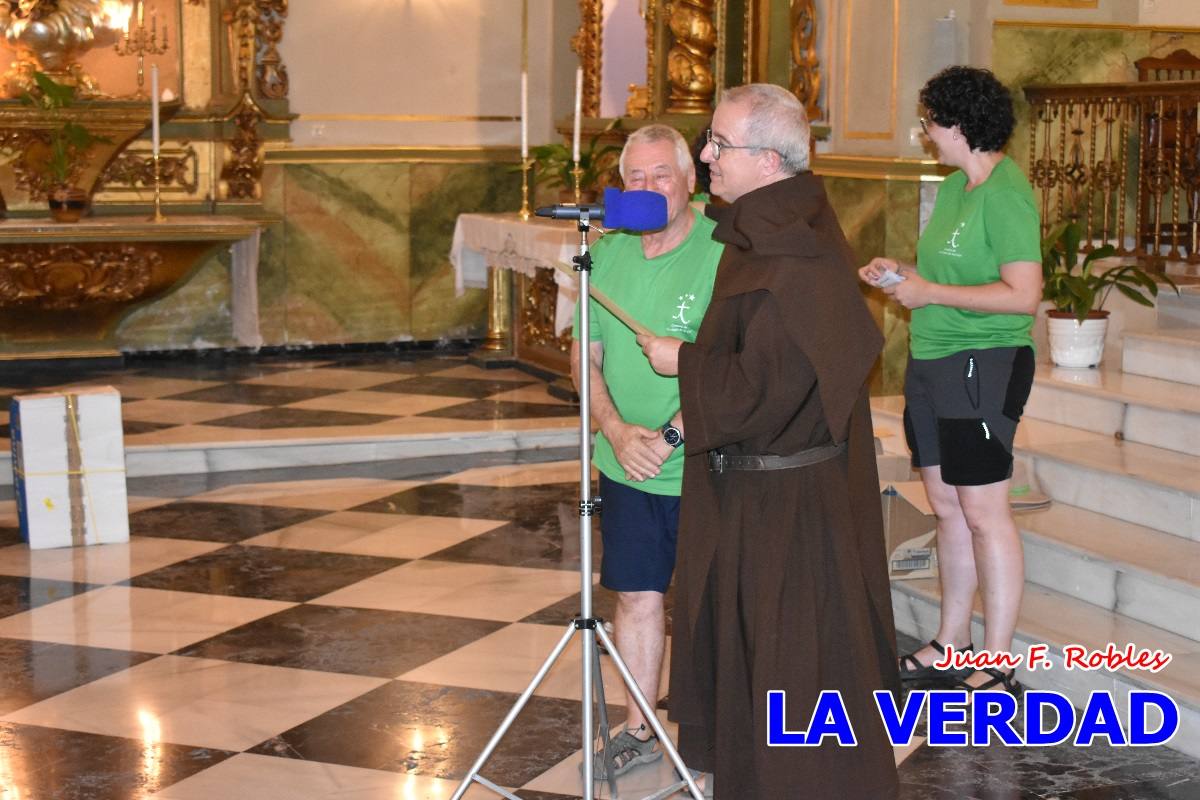 Una treintena de andariegos recorren el Camino de San Juan de la Cruz de Caravaca a Beas de Segura