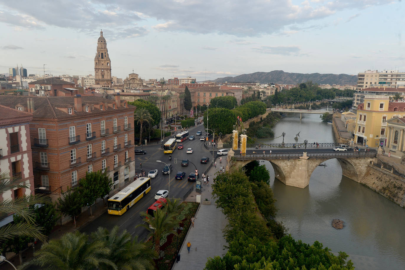 Las vistas desde la noria panorámica de la Feria de Murcia