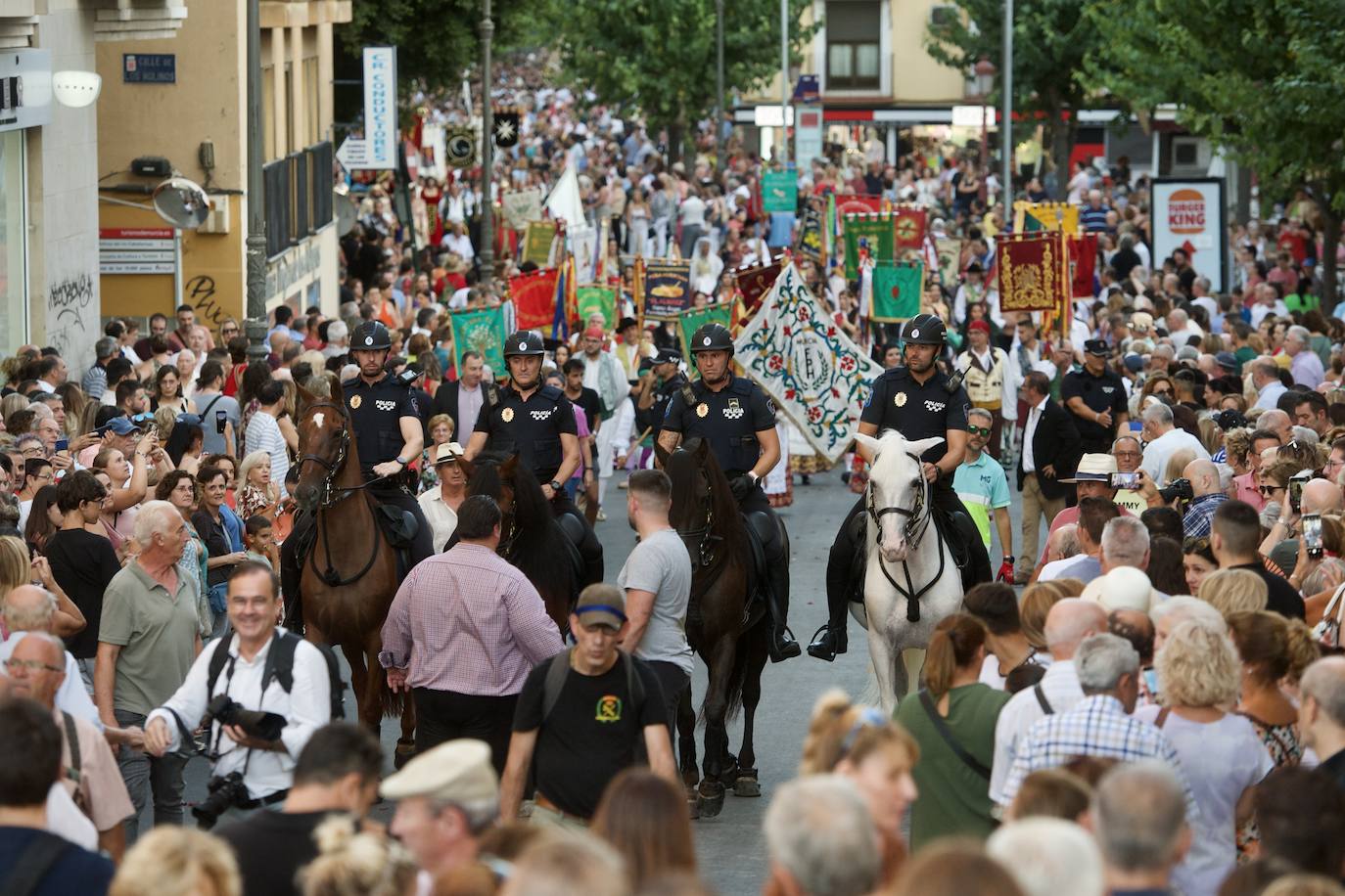 La bajada de la Fuensanta a Murcia, en imágenes