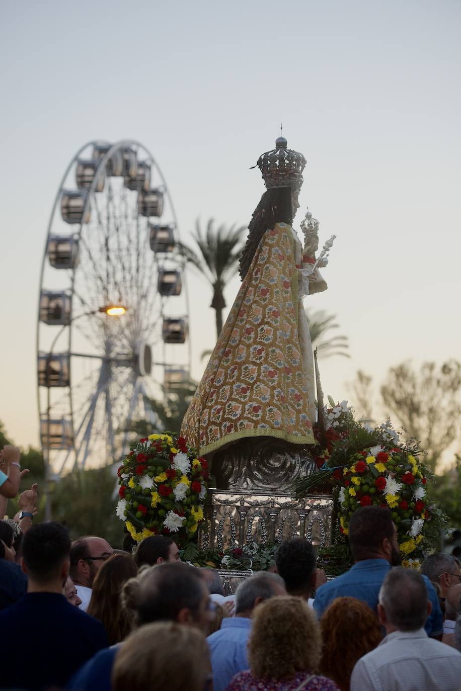 La bajada de la Fuensanta a Murcia, en imágenes
