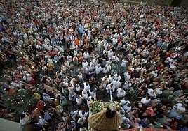 La bajada de la Fuensanta a Murcia, en imágenes