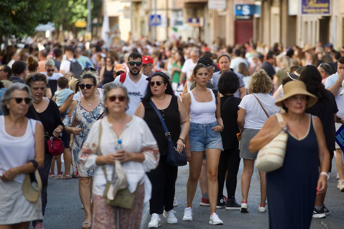 La bajada de la Fuensanta a Murcia, en imágenes