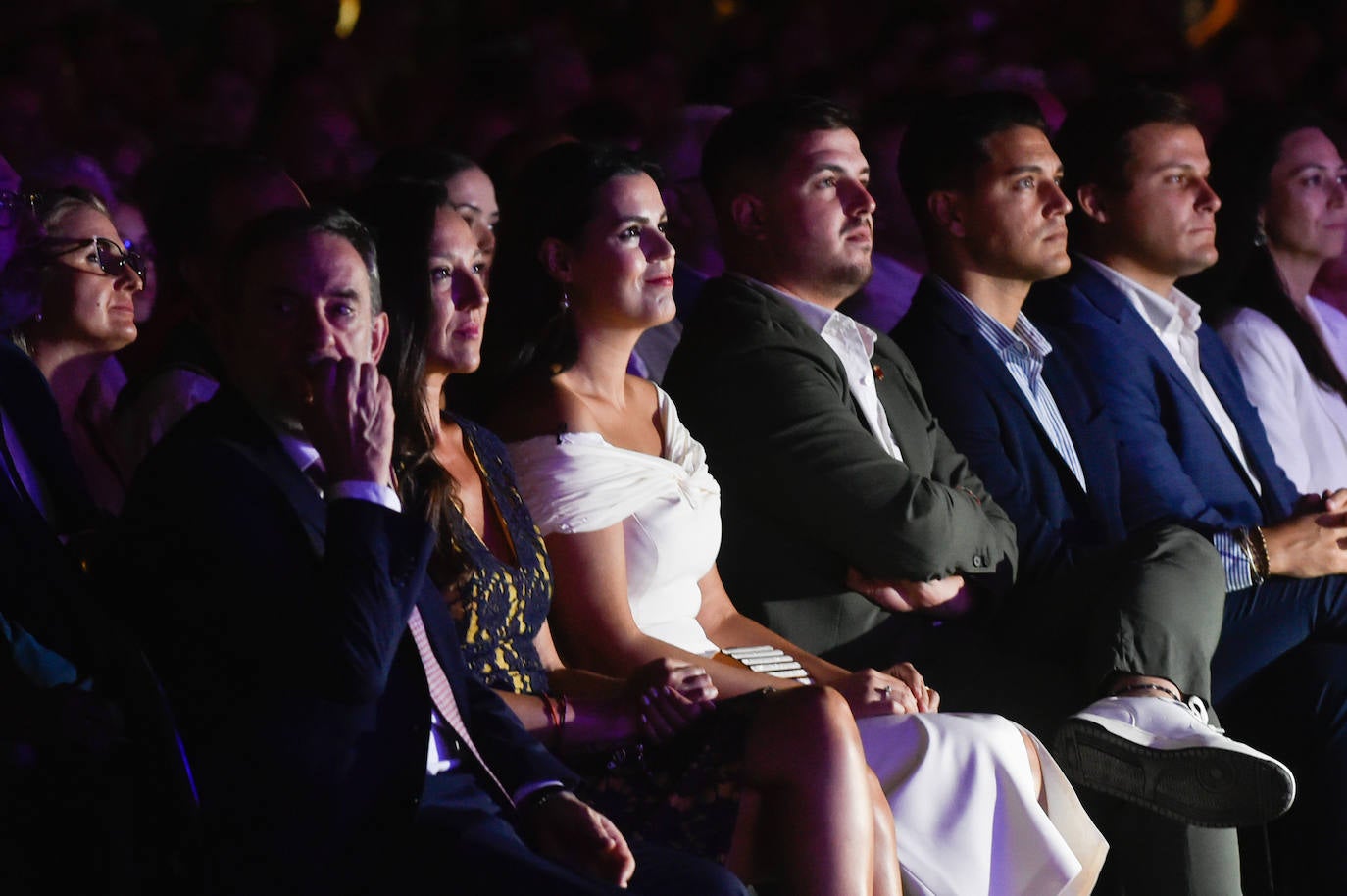 Las imágenes de la actuación del pregonero de la Feria de Murcia, Diego Cantero