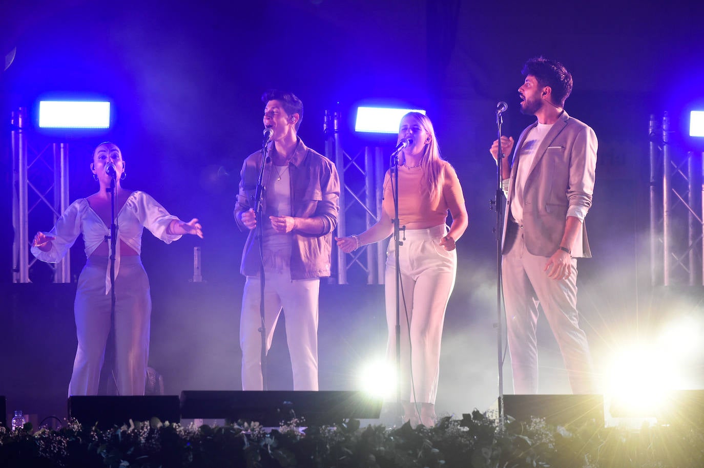 Las imágenes de la actuación del pregonero de la Feria de Murcia, Diego Cantero