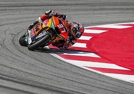 Pedro Acosta, ayer en Montmeló.