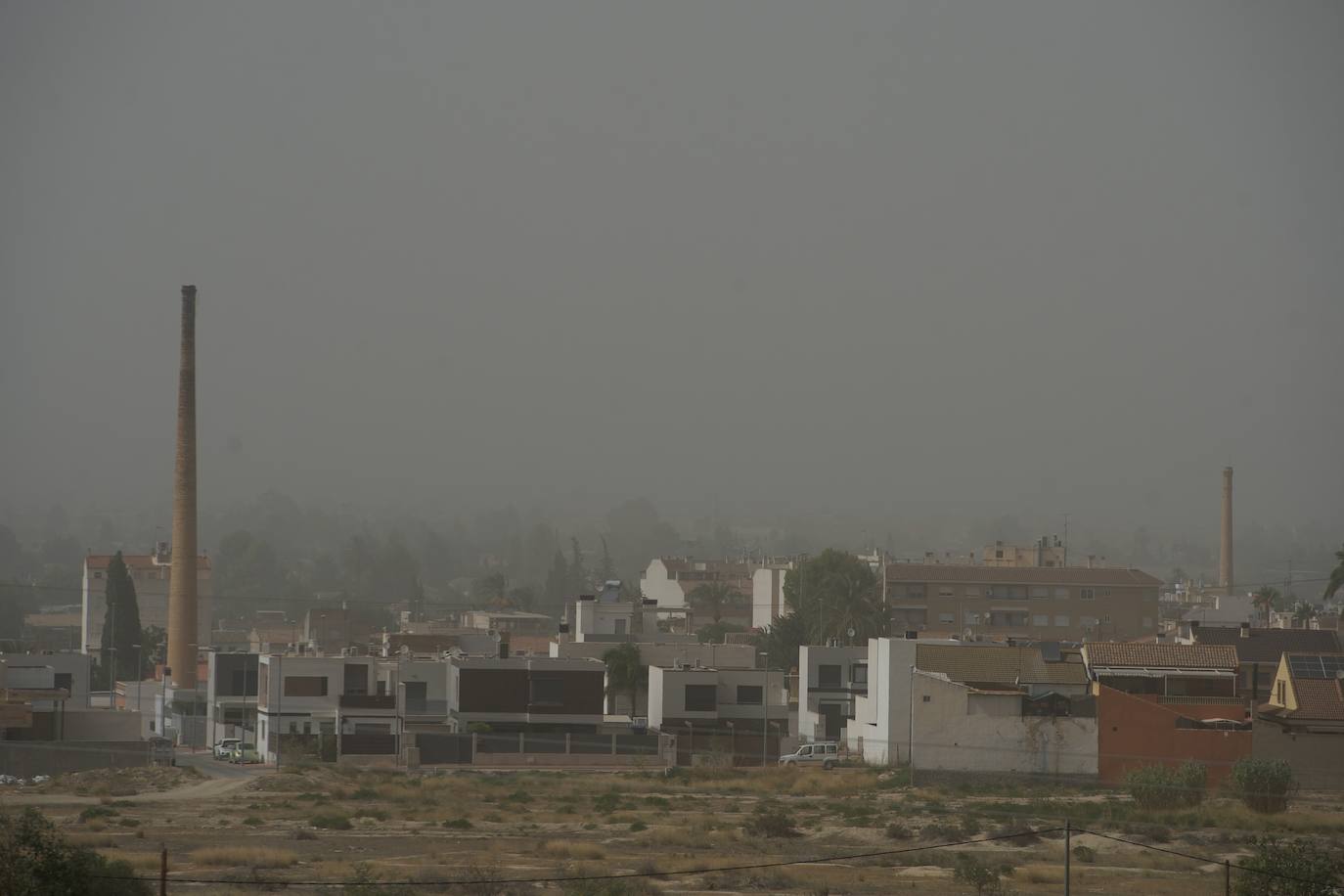 Episodio de contaminación atmosférica en Murcia por una masa de aire subsahariano