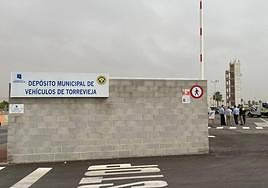 Acceso al nuevo depósito municipal.