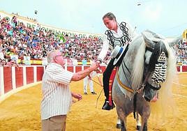 El fallecido José, el torilero de la Plaza de Toros de La Caverina.