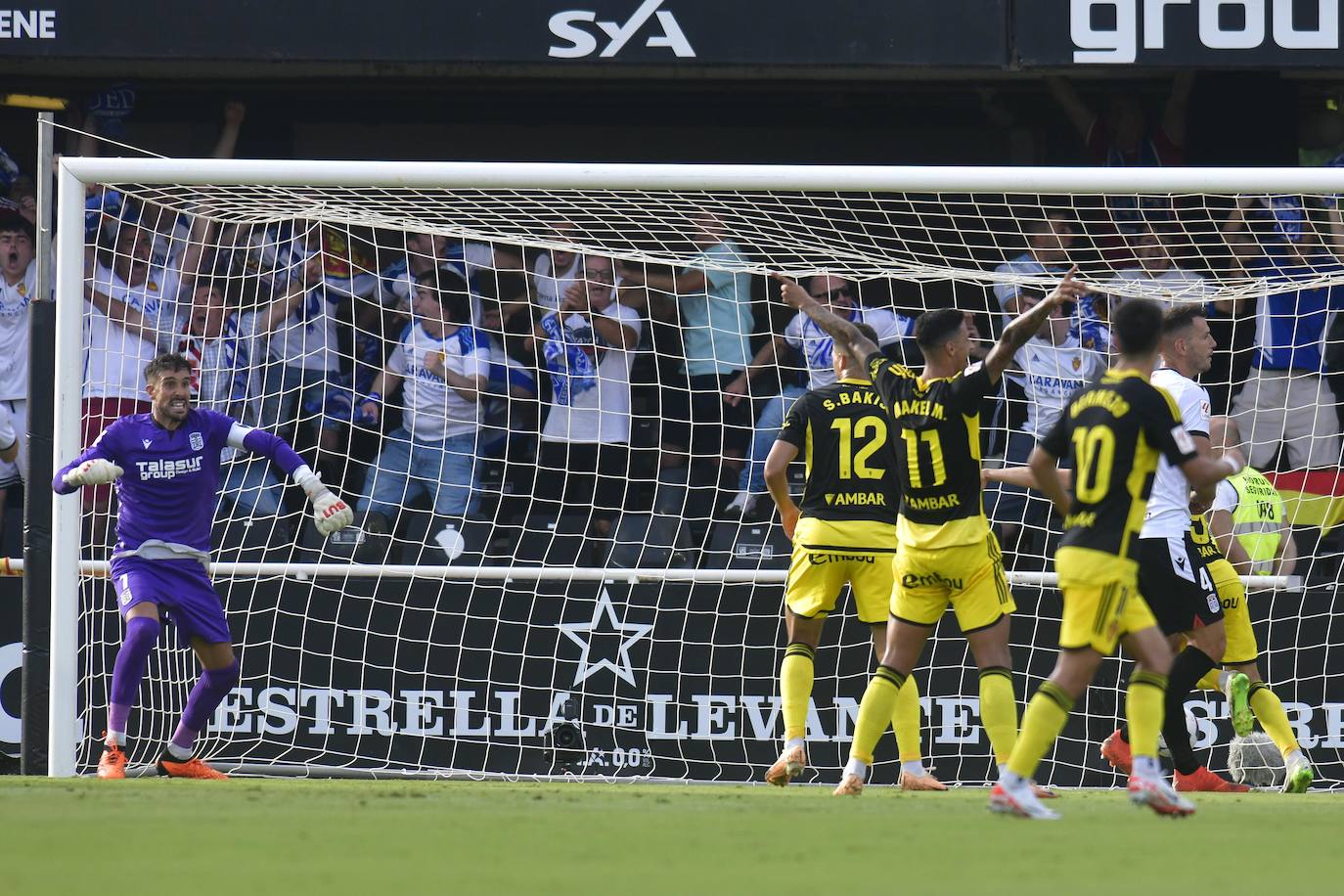 La derrota del Cartagena frente al Real Zaragoza, en imágenes
