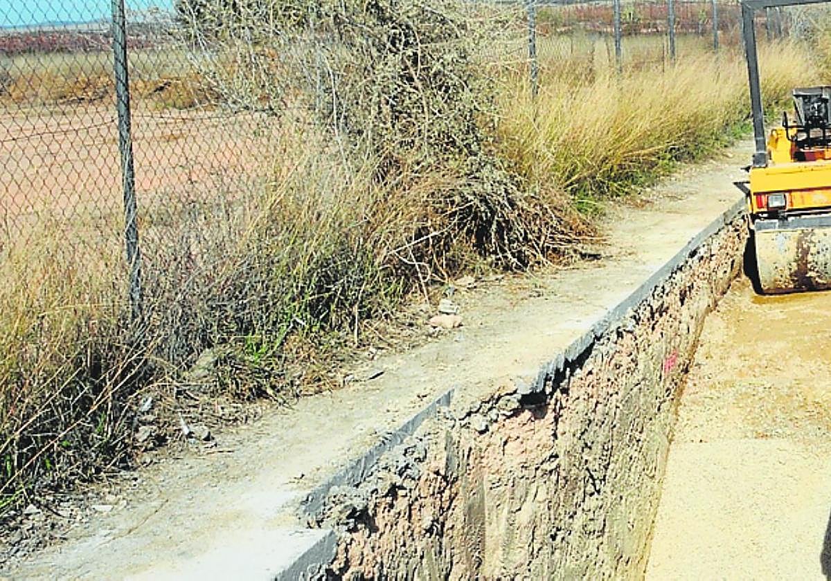 Imagen de las obras de la primera fase del proyecto, en 2021.