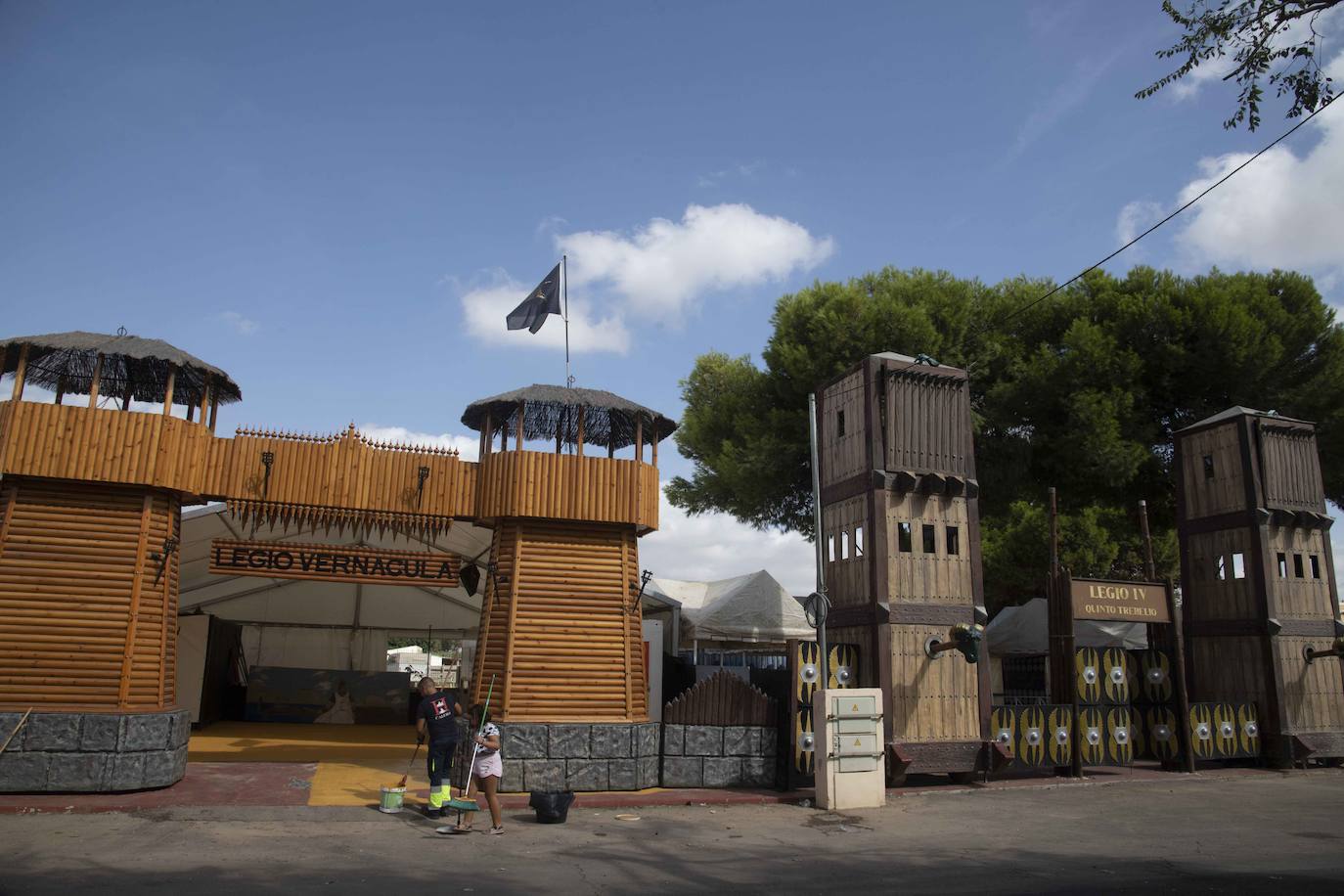 Preparativos para las fiestas de Carthagineses y Romanos