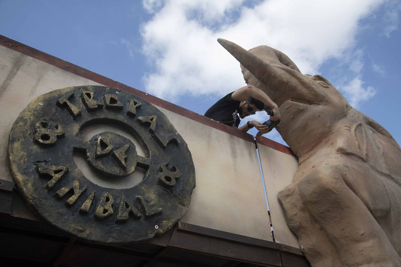 Preparativos para las fiestas de Carthagineses y Romanos