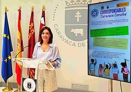 La concejal Mónica Sánchez durante la presentación del programa.