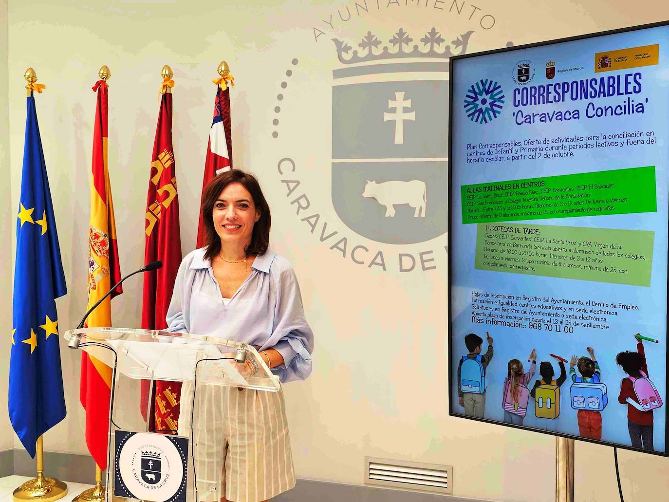 La concejal Mónica Sánchez durante la presentación del programa.