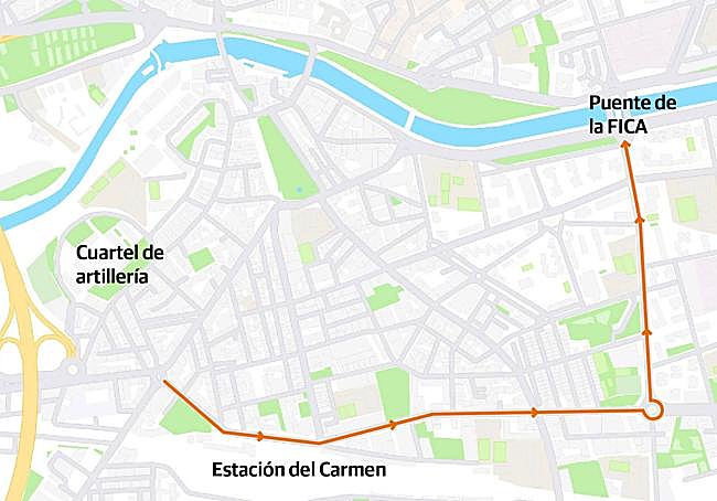 Cambia el sentido actual de la calle Pintor Pedro Flores para permitir que los coches que circulan por la calle Industria continúen por esta vía