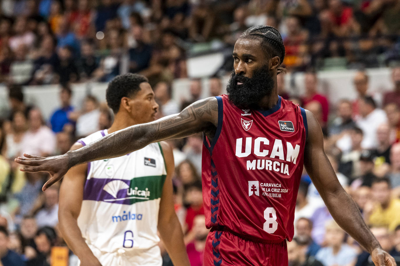 La derrota del UCAM Murcia ante Unicaja en las semifinales de la Supercopa, en imágenes