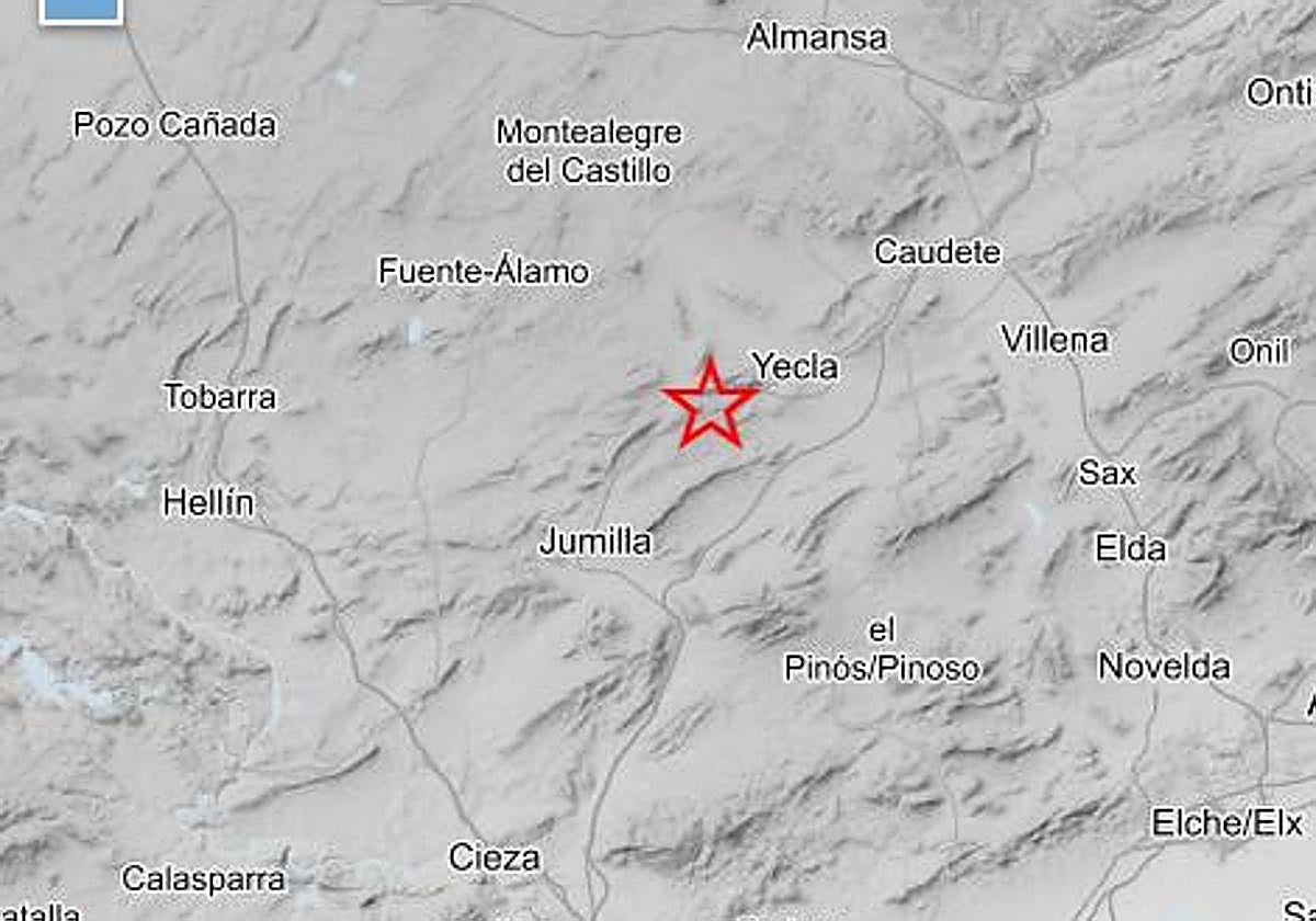 Epicentro del terremoto.