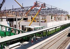 Avanzan las obras en la nueva estación del Carmen.