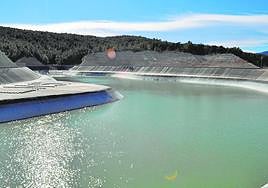 La balsa de La Muela, en el término municipal de Alhama.