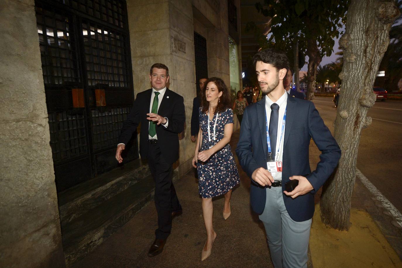 Las imágenes de la llegada de la comitiva de los países miembros de la UE a Murcia