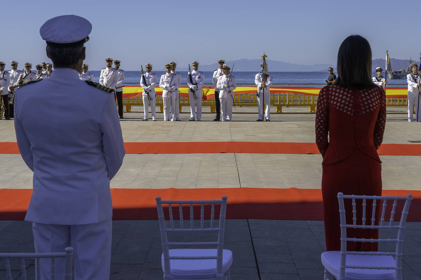Las imágenes de la jura de bandera para civiles en Águilas