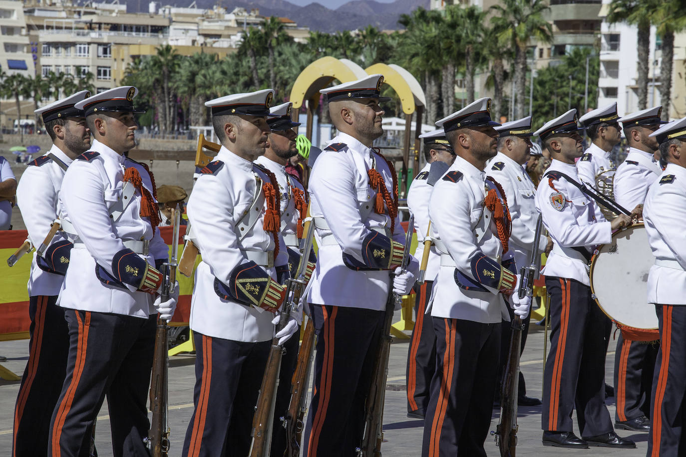 Las imágenes de la jura de bandera para civiles en Águilas