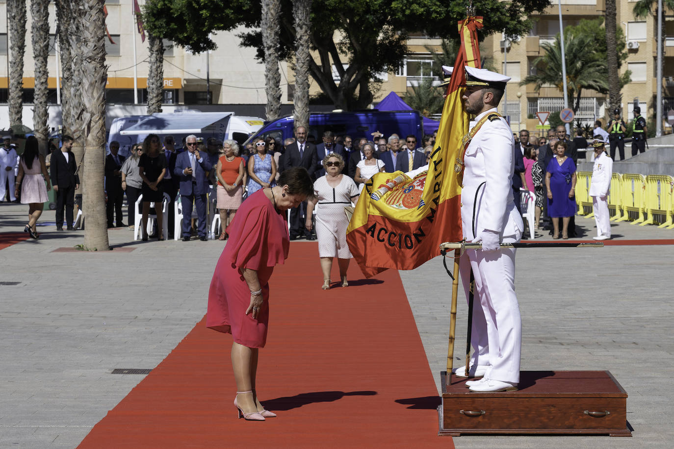 Las imágenes de la jura de bandera para civiles en Águilas