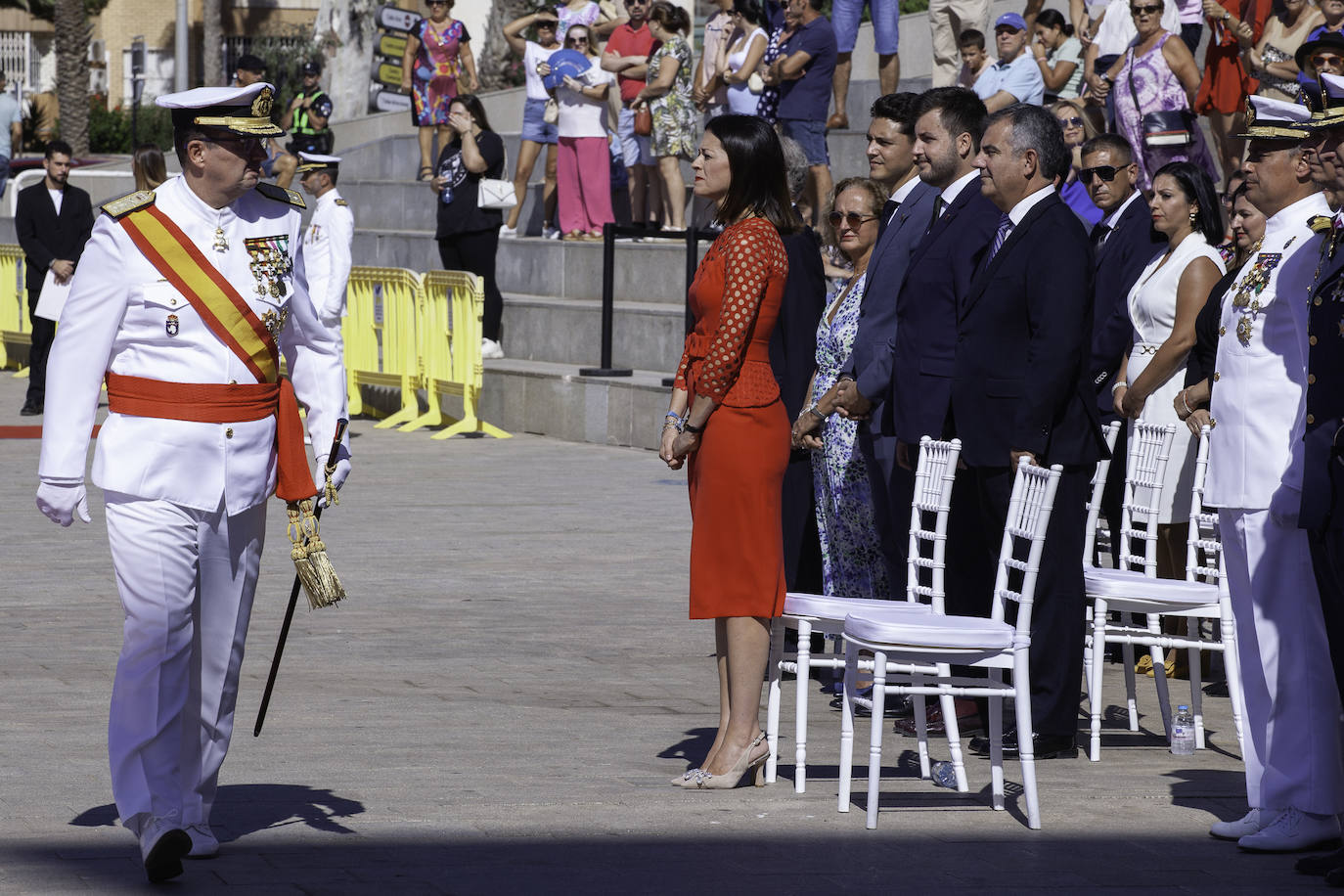 Las imágenes de la jura de bandera para civiles en Águilas