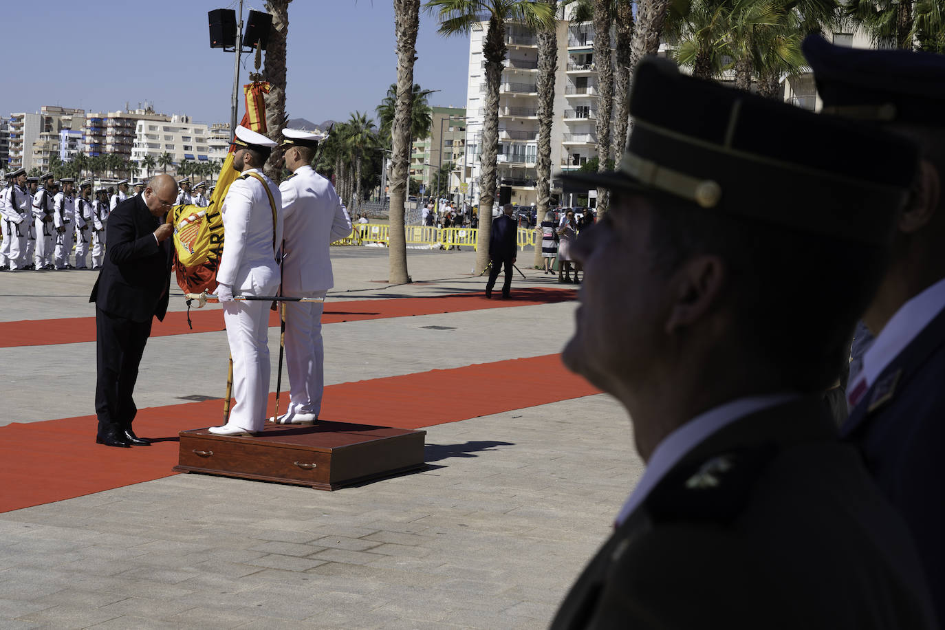 Las imágenes de la jura de bandera para civiles en Águilas