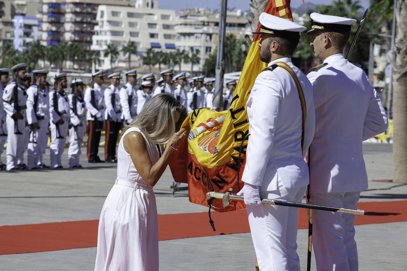 Las imágenes de la jura de bandera para civiles en Águilas