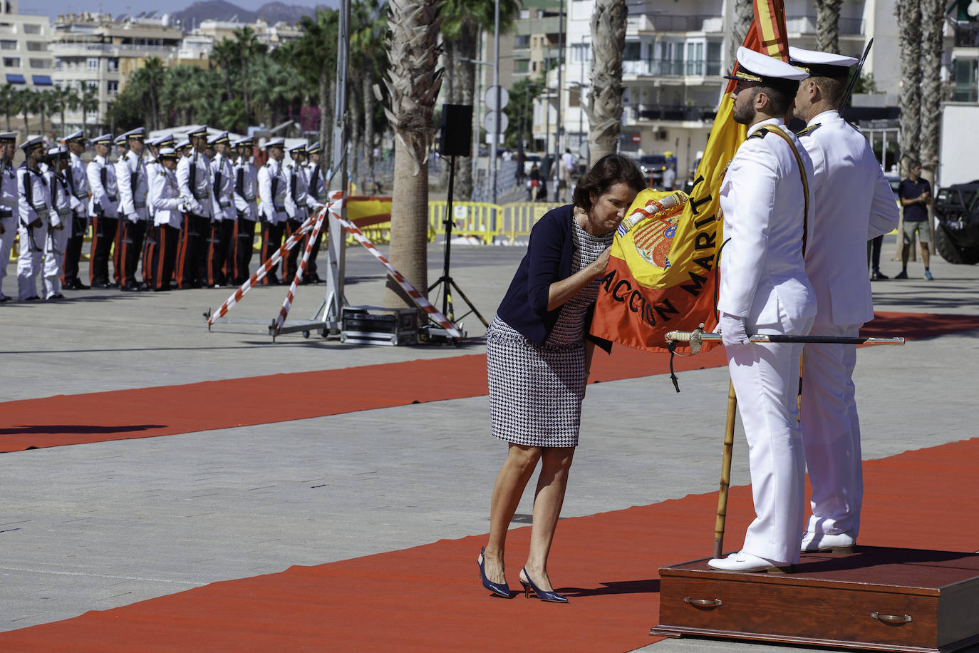 Las imágenes de la jura de bandera para civiles en Águilas