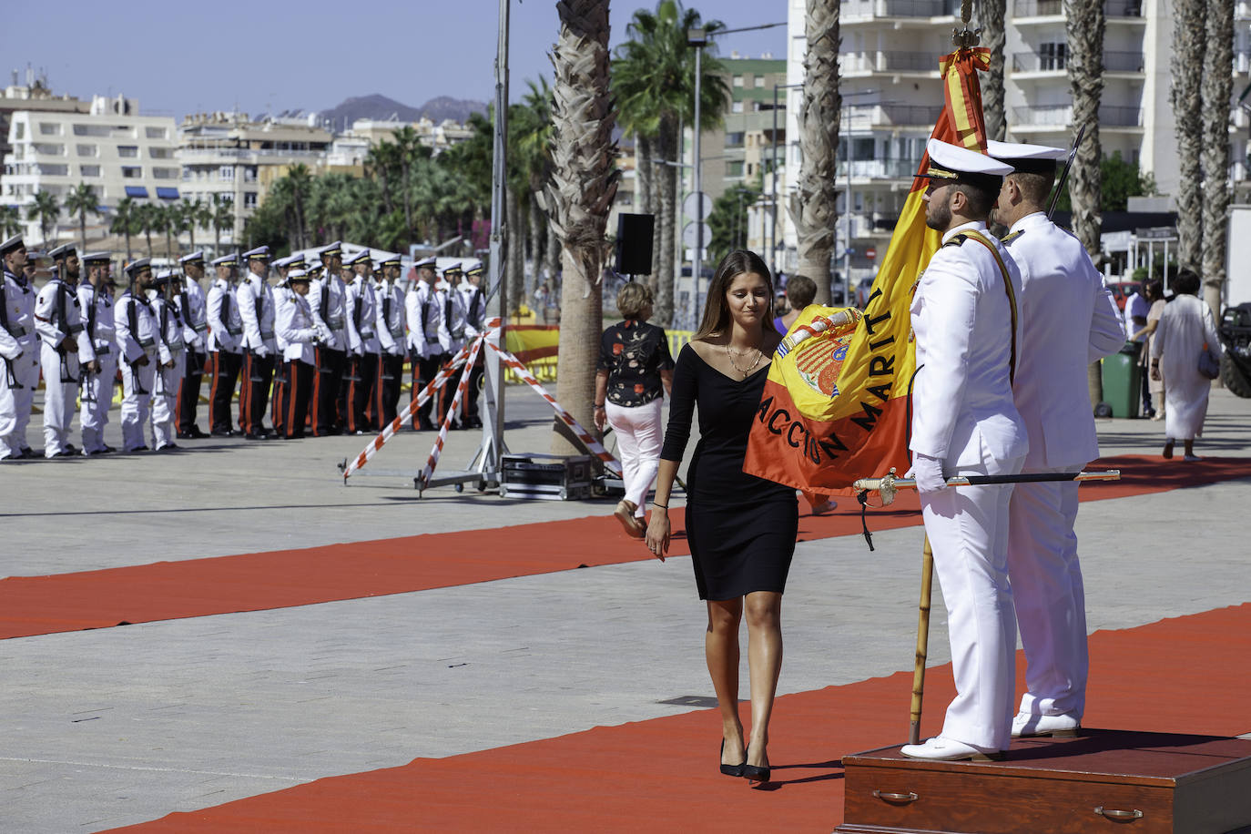Las imágenes de la jura de bandera para civiles en Águilas