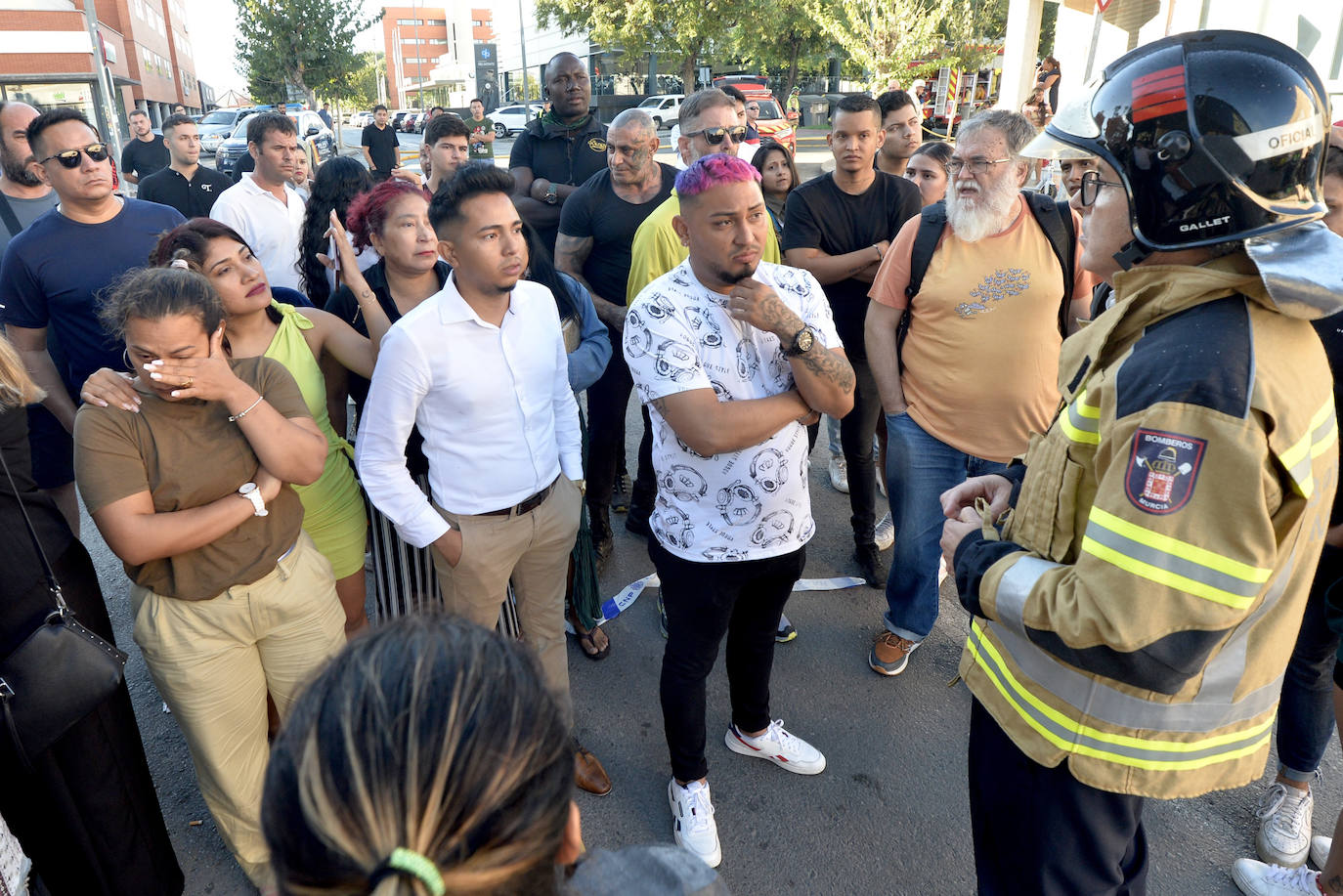 El incendio de tres discotecas de Murcia, en imágenes