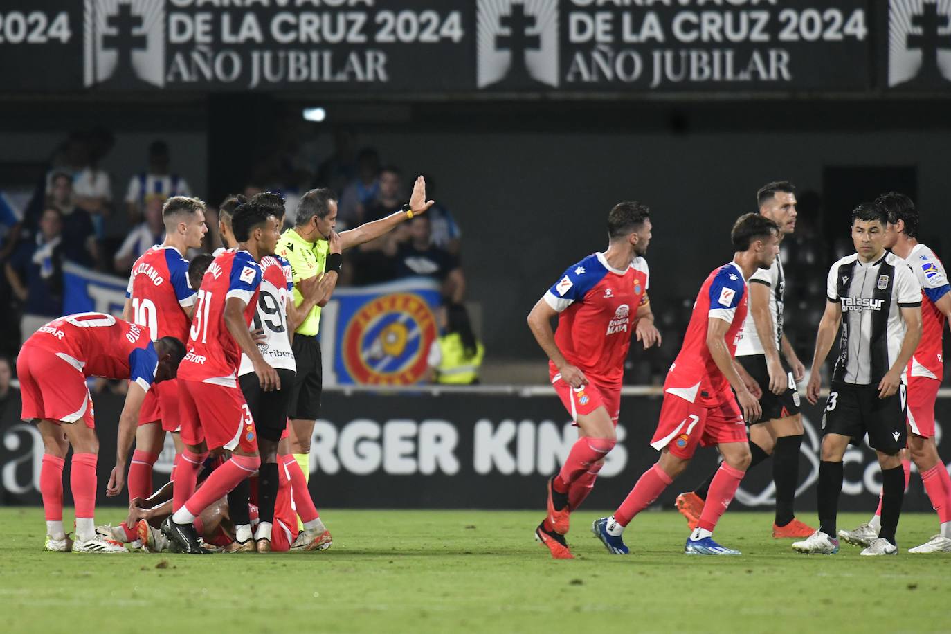 La derrota del Cartagena frente al Espanyol, en imágenes