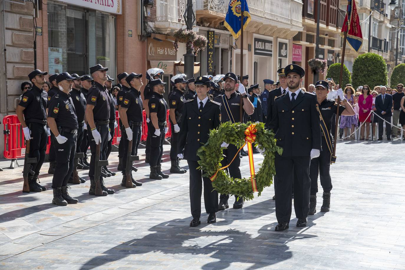 Las imágenes del acto de los Santos Ángeles Custodios en Cartagena