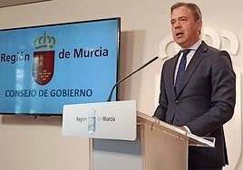 El portavoz del Gobierno regional, Marcos Ortuño.
