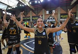 Bettencourt celebra la victoria de su equipo.