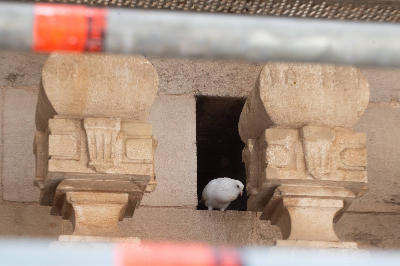 Las obras de restauración de la fachada de la Catedral de Murcia