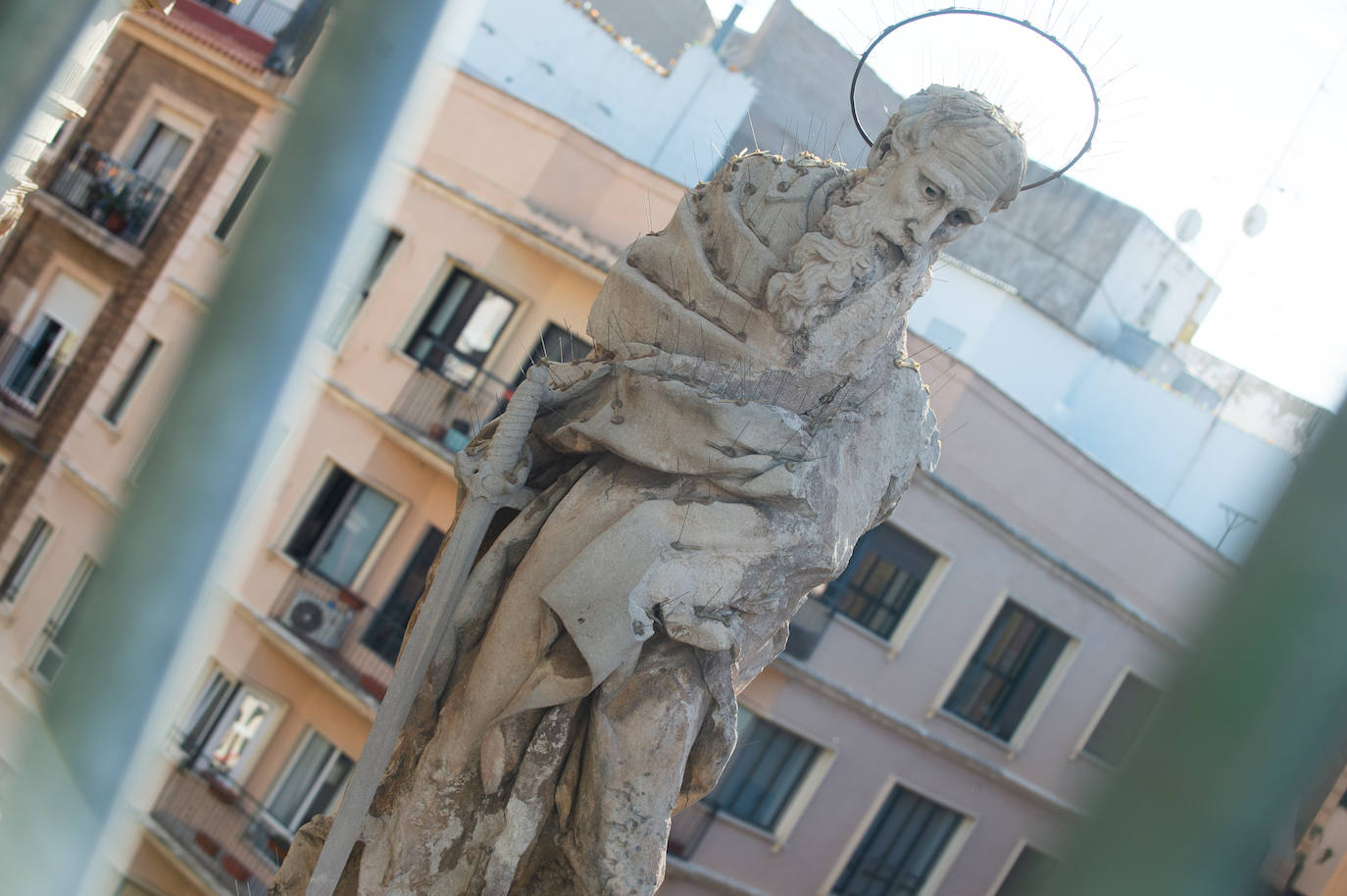 Las obras de restauración de la fachada de la Catedral de Murcia