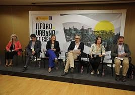 Noelia Arroyo en el II Foro Urbano de España que se celebra en Granada.
