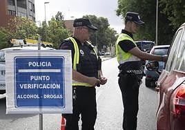Un control de alcohol y drogas, en una imagen de archivo.