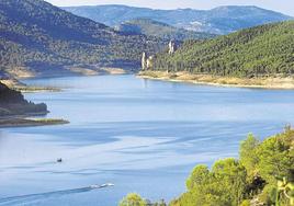 Embalse de Entrepeñas, en la cabecera del Tajo.