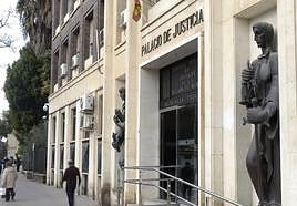 El Palacio de Justicia de Murcia, en una foto de archivo.