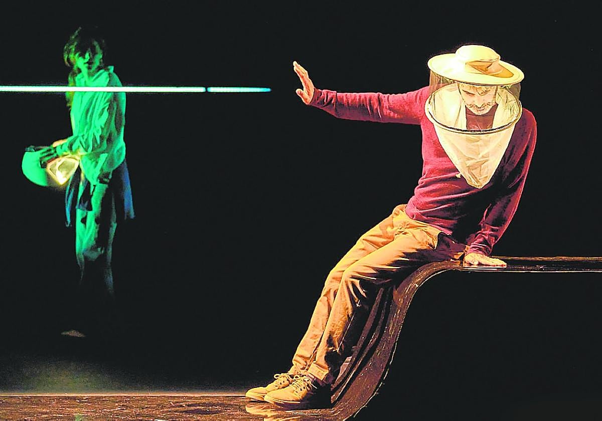 Sandra Roma y David Terol, durante el estreno de 'Constelaciones' en el Teatro Circo Murcia.