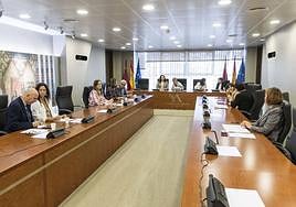 Reunión de constitución de la Comisión, este lunes.