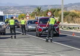 Imagen de archivo de un control de tráfico.