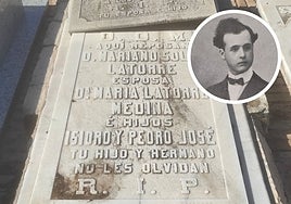 Isidoro Solís (1888-1918). En la lápida de la familia Solís Latorre figura por error Isidro, cuando su nombre es Isidoro.