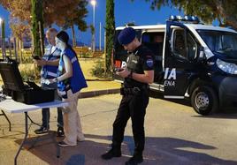 Dispositivo policial desplegado este martes en Cartagena.