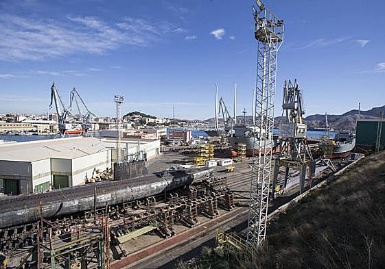 Reparación de buques en el Puerto de Cartagena en una imagen de archivo.