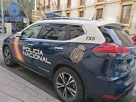 Coche de la Policía Nacional de Murcia.
